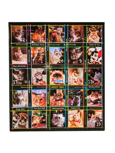 Calendrier de l'Avent de Noël 200 gr - Chat
