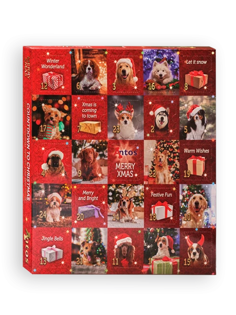 Calendrier de l'Avent de Noël 225 gr - Chien