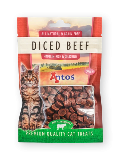 Cat Treats Diced Boeuf 50 gr