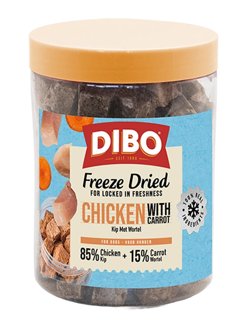 DIBO Sauvage Lyophilisé Poulet & Carotte 90 gr