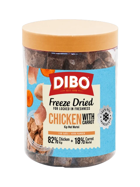 DIBO Sauvage Lyophilisé Poulet & Carotte 90 gr