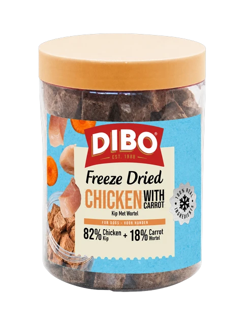DIBO Sauvage Lyophilisé Poulet & Carotte 90 gr