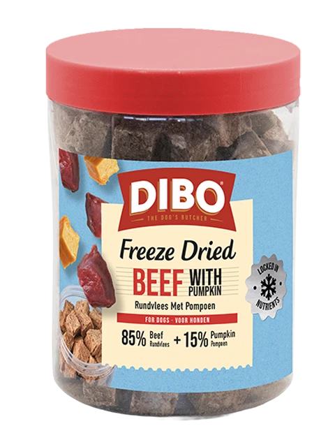 DIBO Sauvage Lyophilisé Boeuf & Potiron 90 gr