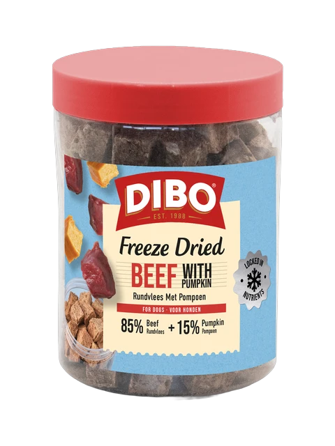 DIBO Sauvage Lyophilisé Boeuf & Potiron 90 gr