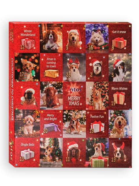 Calendrier de l'Avent de Noël 225 gr - Chien