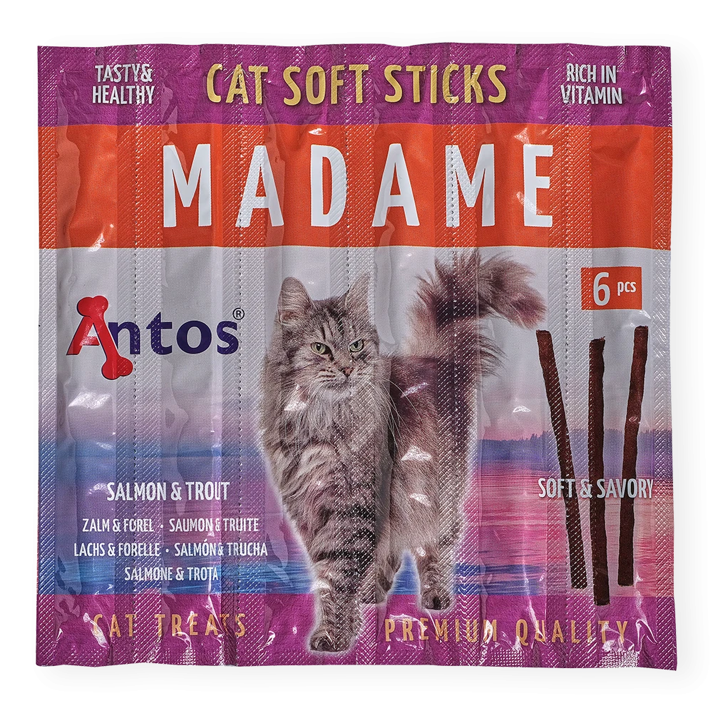 Cat Soft Sticks Madame Saumon&Truite 6 pces