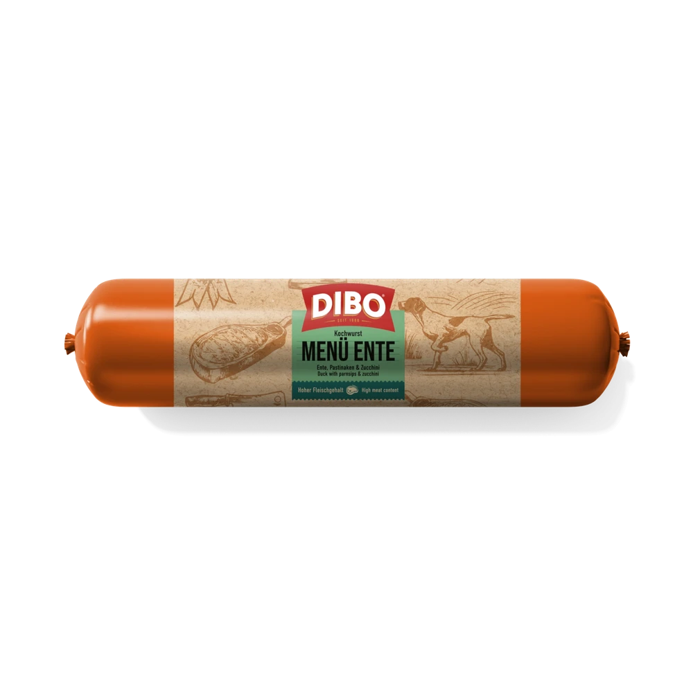 DIBO Saucisse Cuite Menu Canard 800 gr