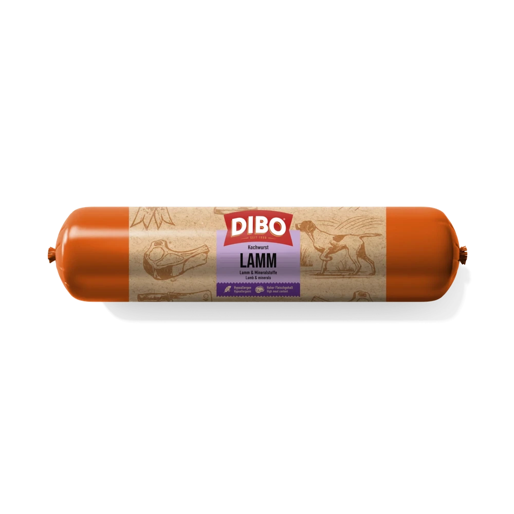 DIBO Saucisse Cuite Pur Agneau 800 gr