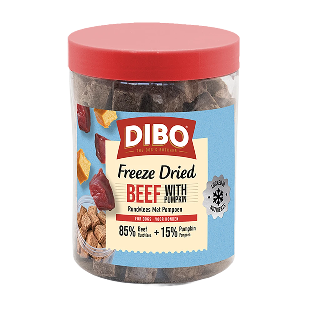 DIBO Sauvage Lyophilisé Boeuf & Potiron 90 gr