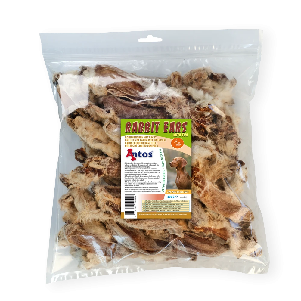 Oreilles de Lapin avec Fourrure 400 gr