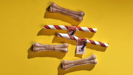 Bâtons à mâcher fabriqués à partir de 100 % de peau de bœuf