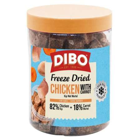 DIBO Sauvage Lyophilisé Poulet & Carotte 90 gr