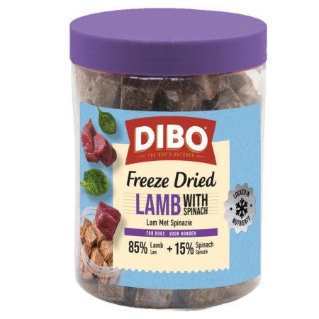 DIBO Sauvage Lyophilisé Agneau & Épinards 90 gr