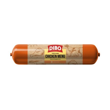 DIBO Saucisse Cuite Menu Poulet 800 gr