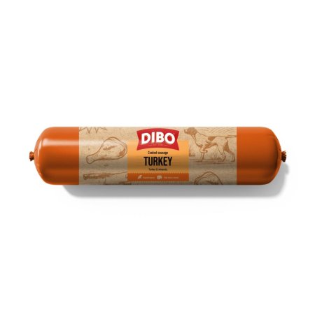 DIBO Saucisse Cuite Pur Dinde 800 gr