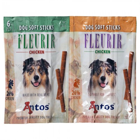 Dog Soft Sticks Fleurir Poulet 6 pces