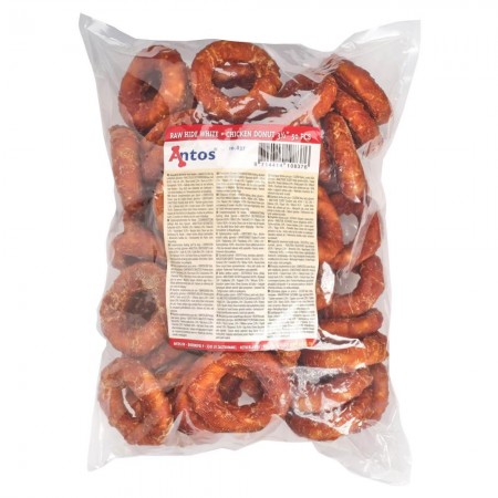 Raw Hide White + Chicken Donut 3½'' 50 pces